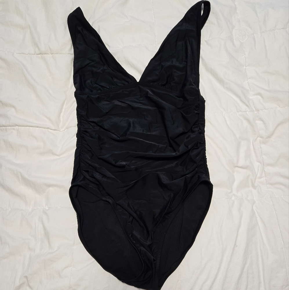 J Crew Factory Black One Piece Swimsuit